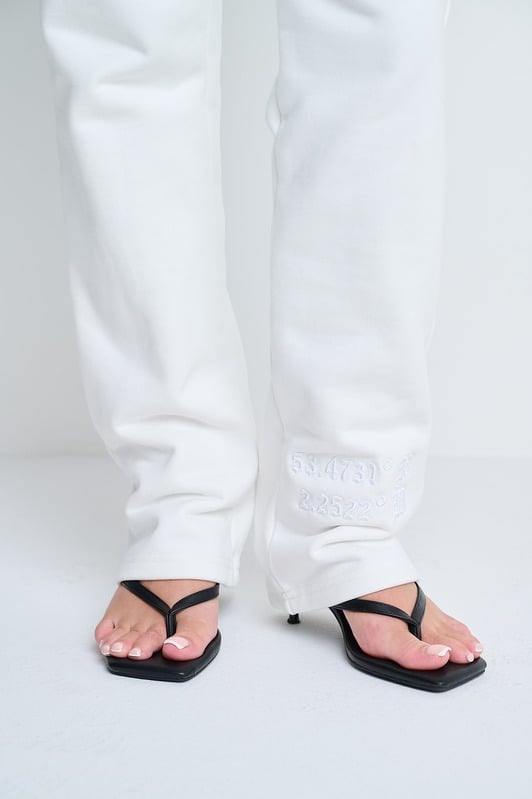 Off White Embroidered Tracksuits