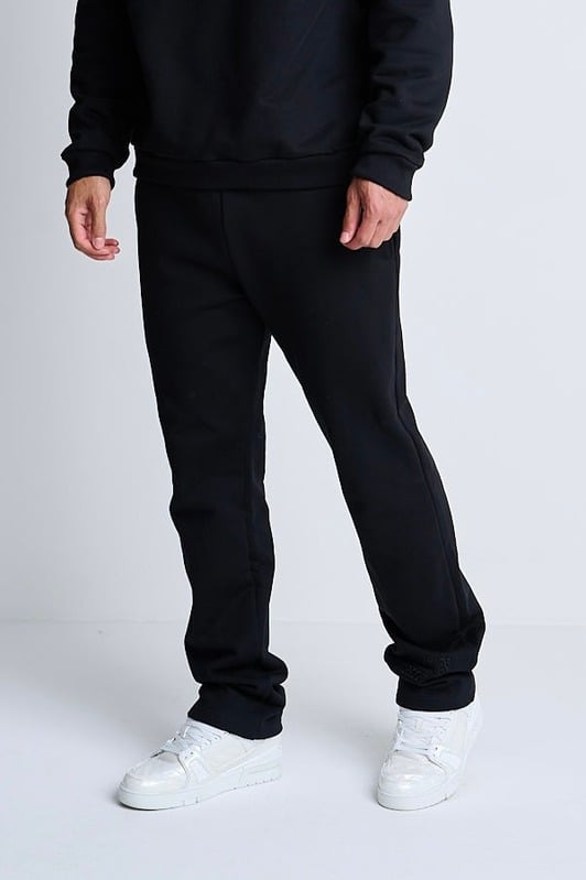 Vantara Black Embroidered Tracksuits