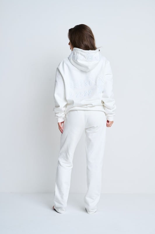 Off White Embroidered Sweatpants