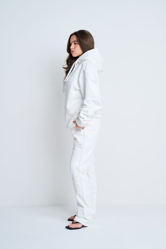 Off White Embroidered Sweatpants