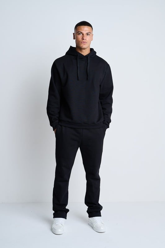 Vantara Black Embroidered Tracksuits
